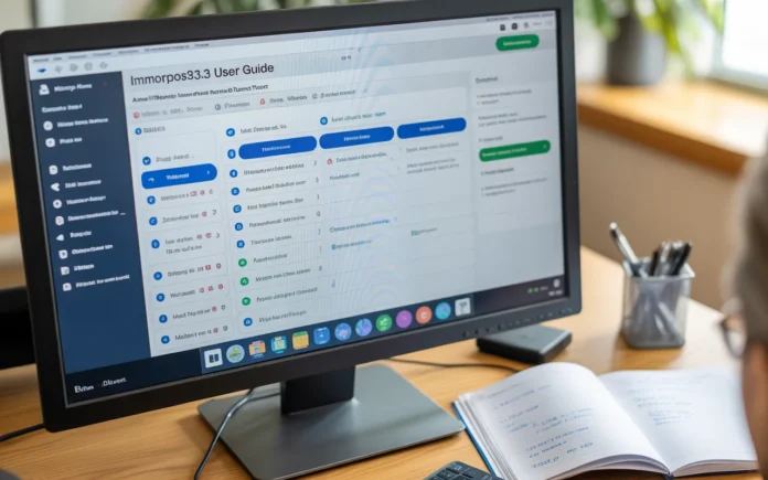 how to use immorpos35.3 software